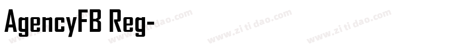AgencyFB Reg字体转换